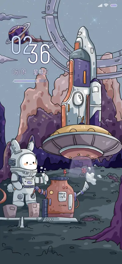 潮流太空兔 THEME for Xiaomi MIUI HyperOS