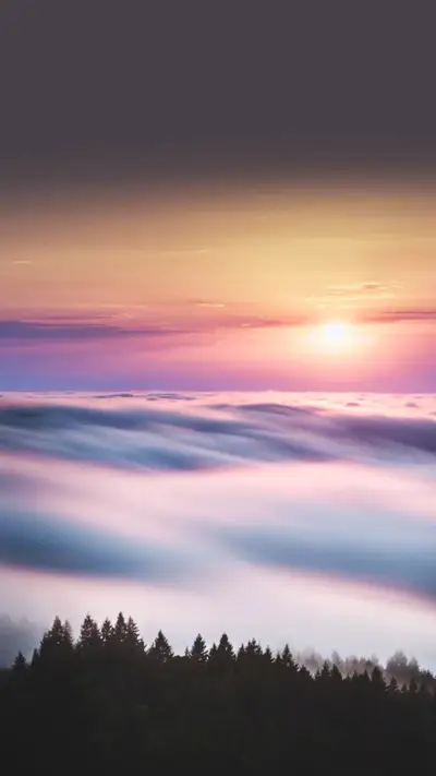 唯美夕阳晚霞风景天空壁纸