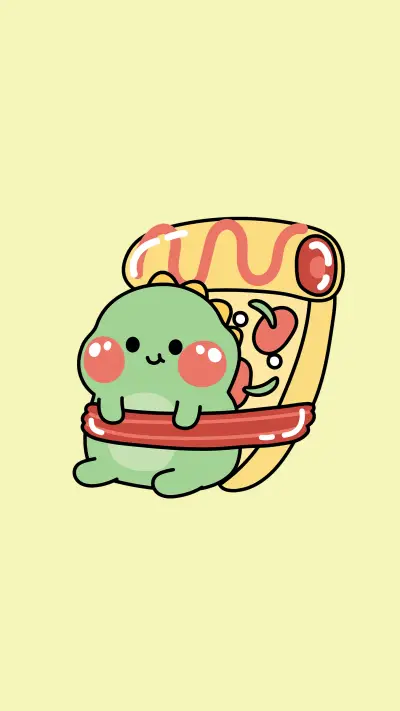 可爱小恐龙-拍信图库