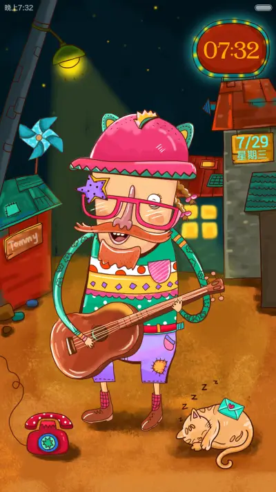 汤米大叔家的猫【双锁屏】 - Screenshot 1