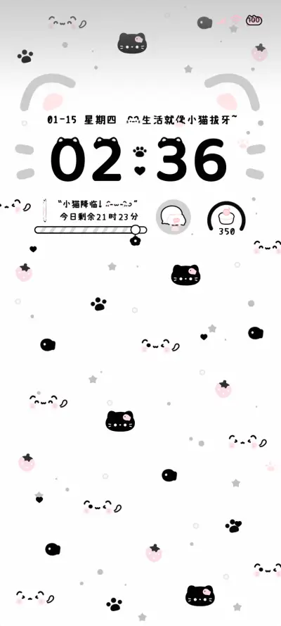 多壁纸ins小黑猫