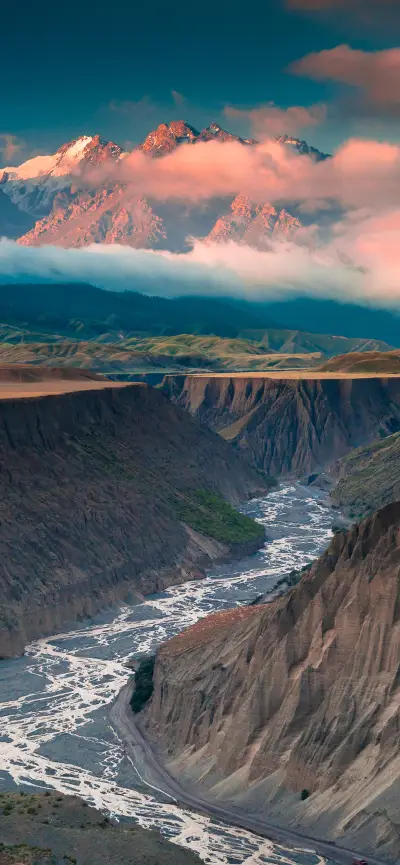 粉色意境风光壁纸-锐景创意