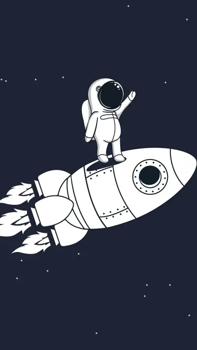 太空人插画-拍信图库