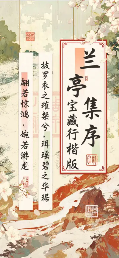 兰亭集序宝藏行楷版 - Screenshot 1