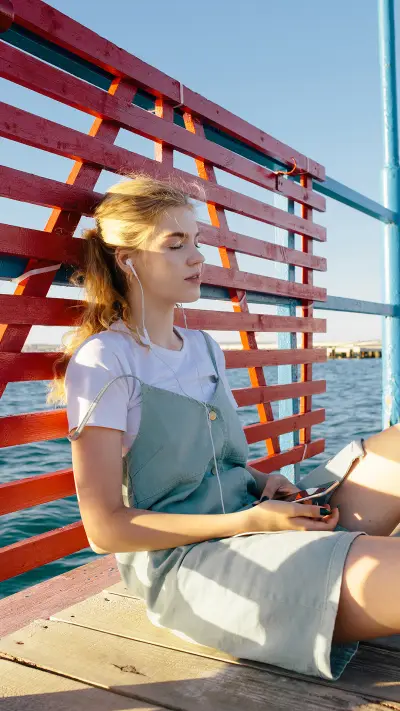 阳光少女—拍信图库