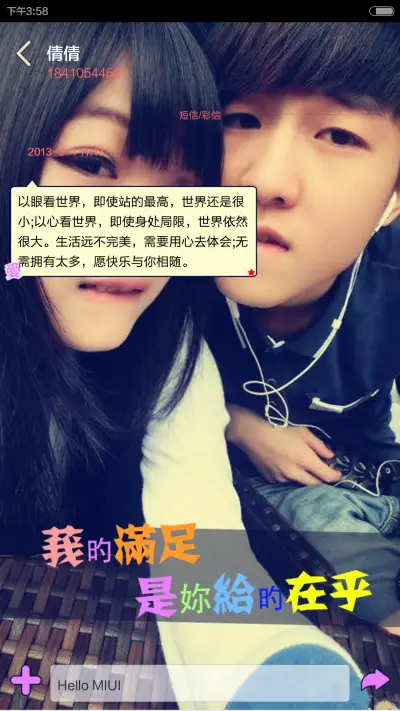 你是我终生的爱人(三密码锁+自由桌面+全图标+自由换壁纸+音乐界面) - Screenshot 9