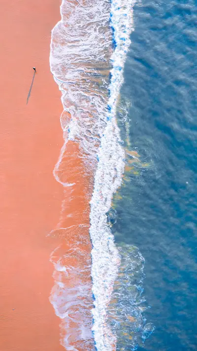 少女心十足的沙滩