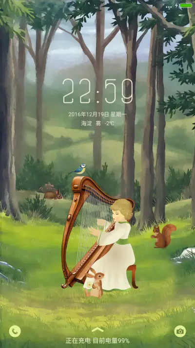 森林乐章（音乐锁屏&弹琴动画）