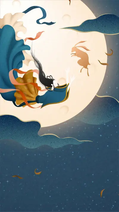 中秋节插画-拍信图库 - Screenshot 1